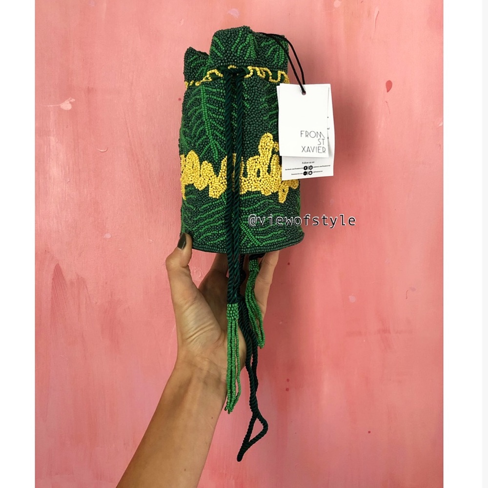 Paradise beaded drawstring bag - Picture 10 of 14